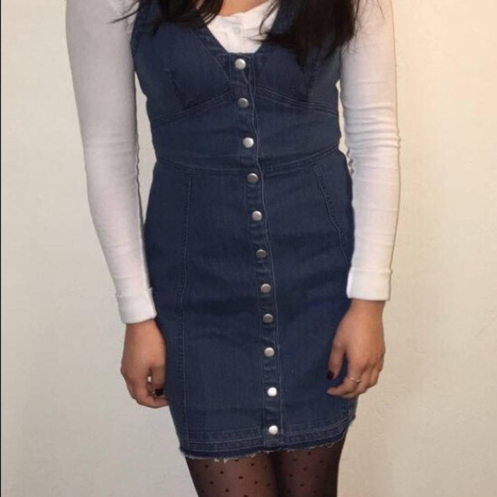 Cute frayed denim dress